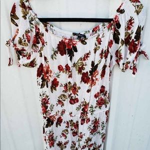 Floral Off Shoulder Romper